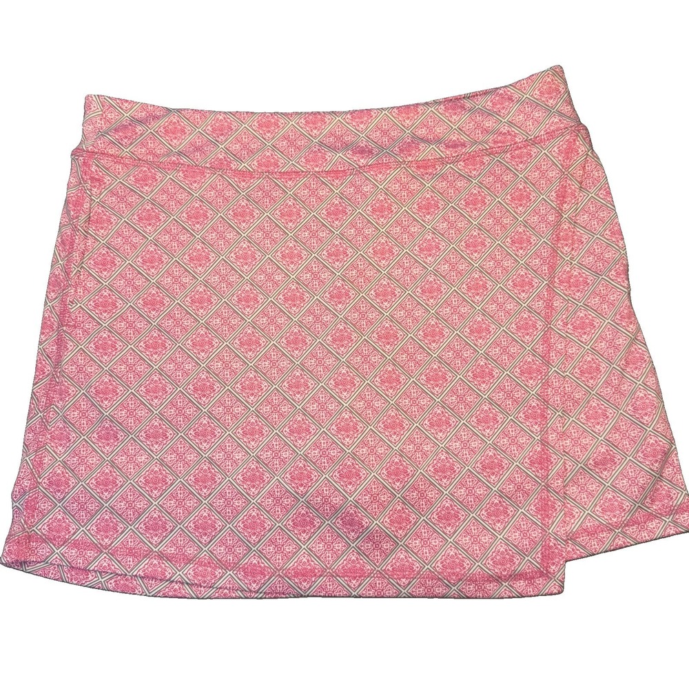 PGA Tour Golf Skort Women's XL Multi Pink Floral Built-In Shorts Activewear